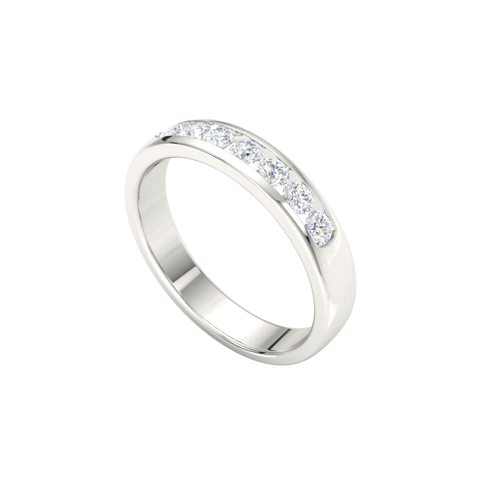 Channel Set Diamond Infinity Ring