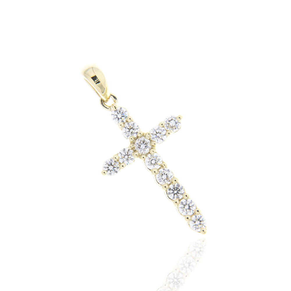 Immense Diamond Cross Pendant 