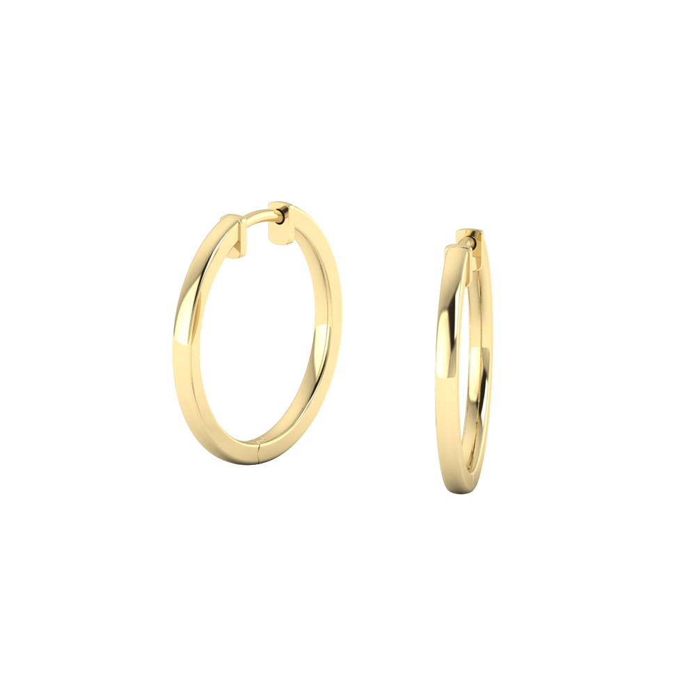 Timeless Plain Gold Hoop Earrings