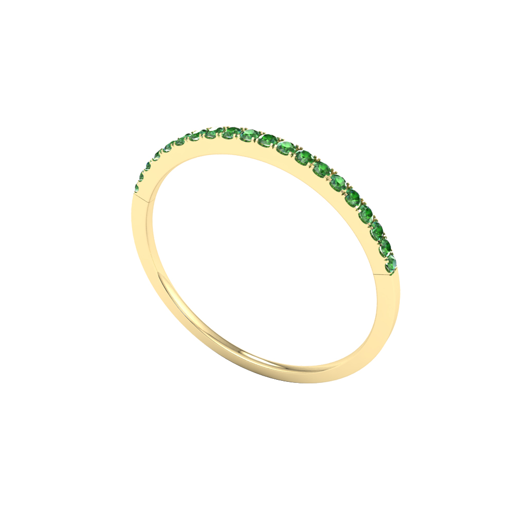 Petite  Tsavorite Anniversary Band