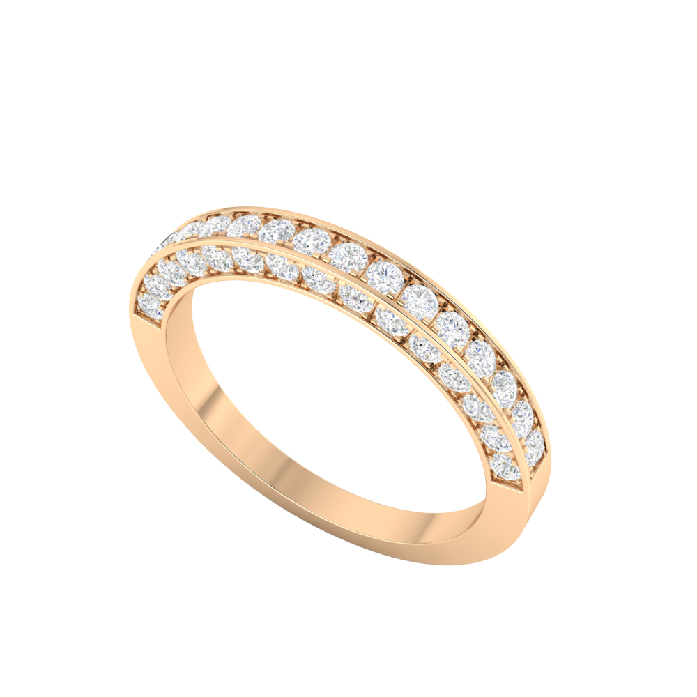 Pave Set Wedding Diamond Ring