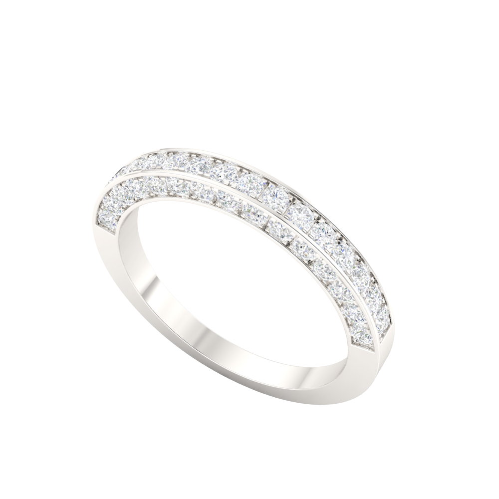 Pave Set Wedding Diamond Ring