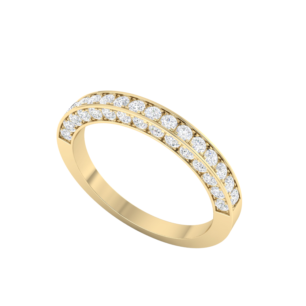 Pave Set Wedding Diamond Ring