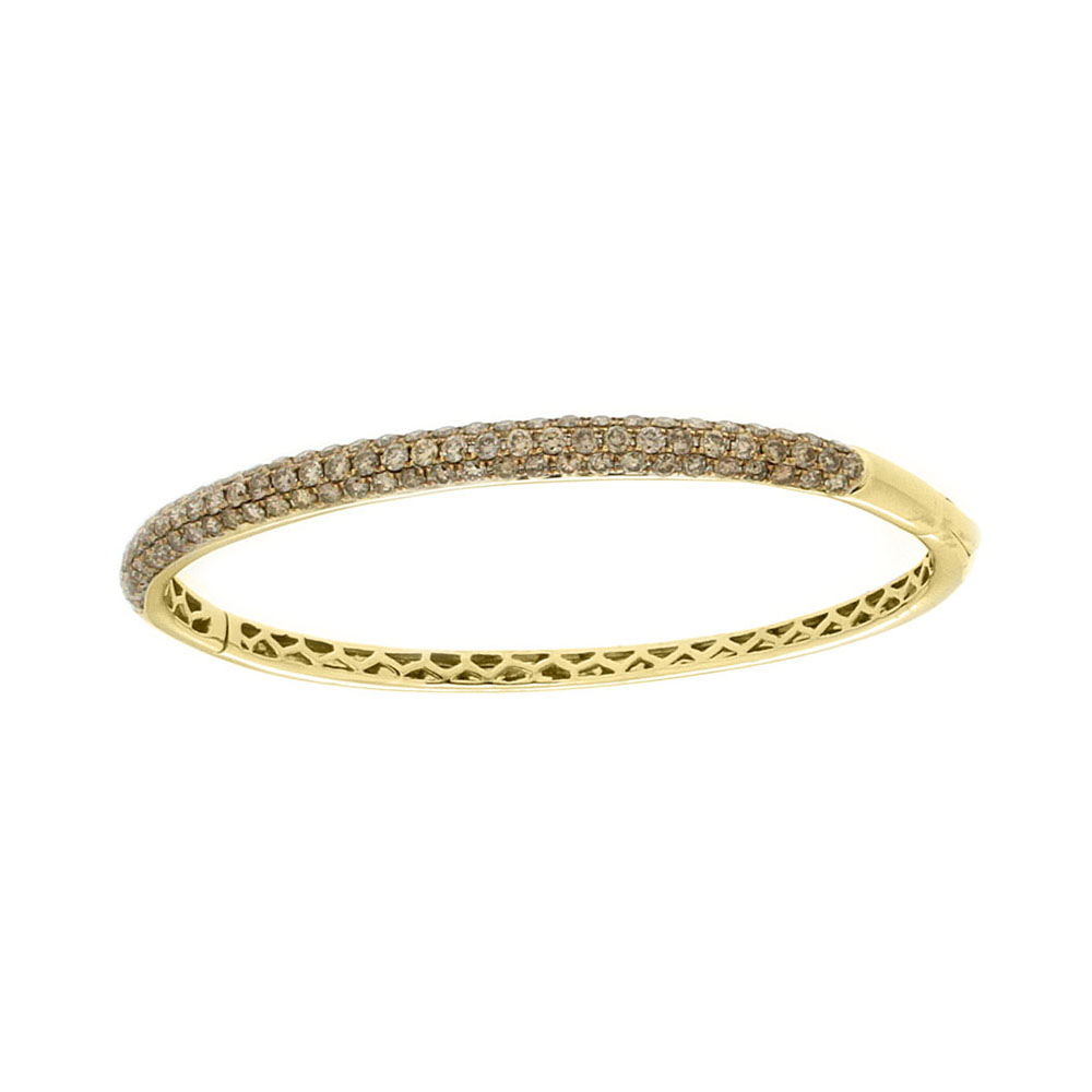Dainty Brown Diamond Bangle