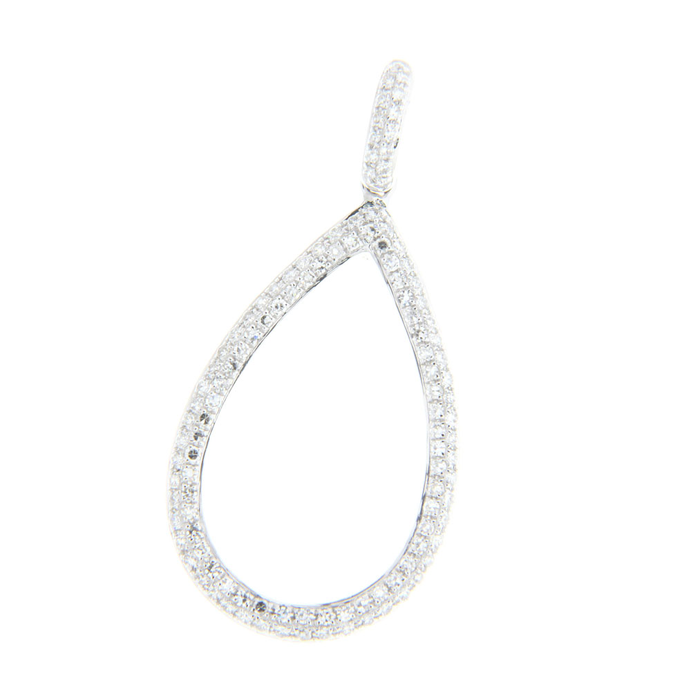 Simplicity Diamond Pear Shaped Pendant