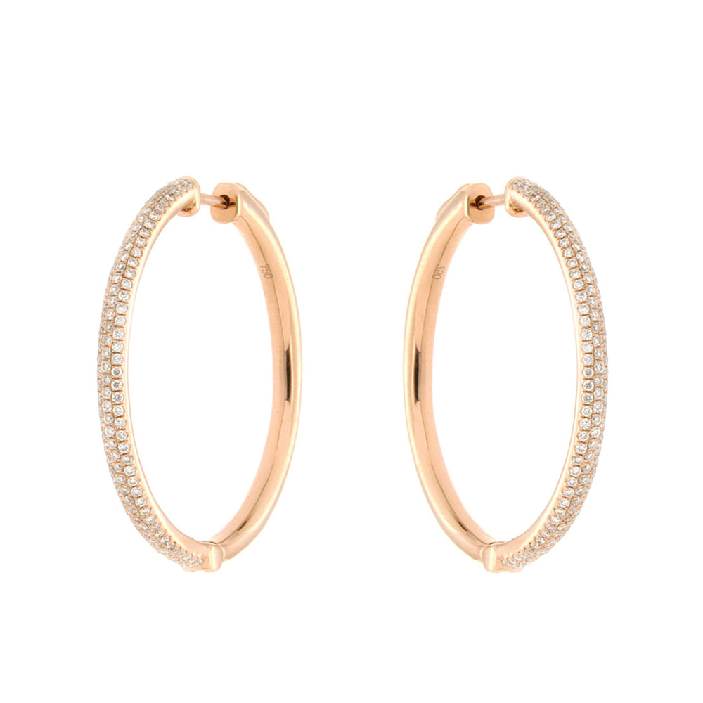 Diamond Hoop Earrings