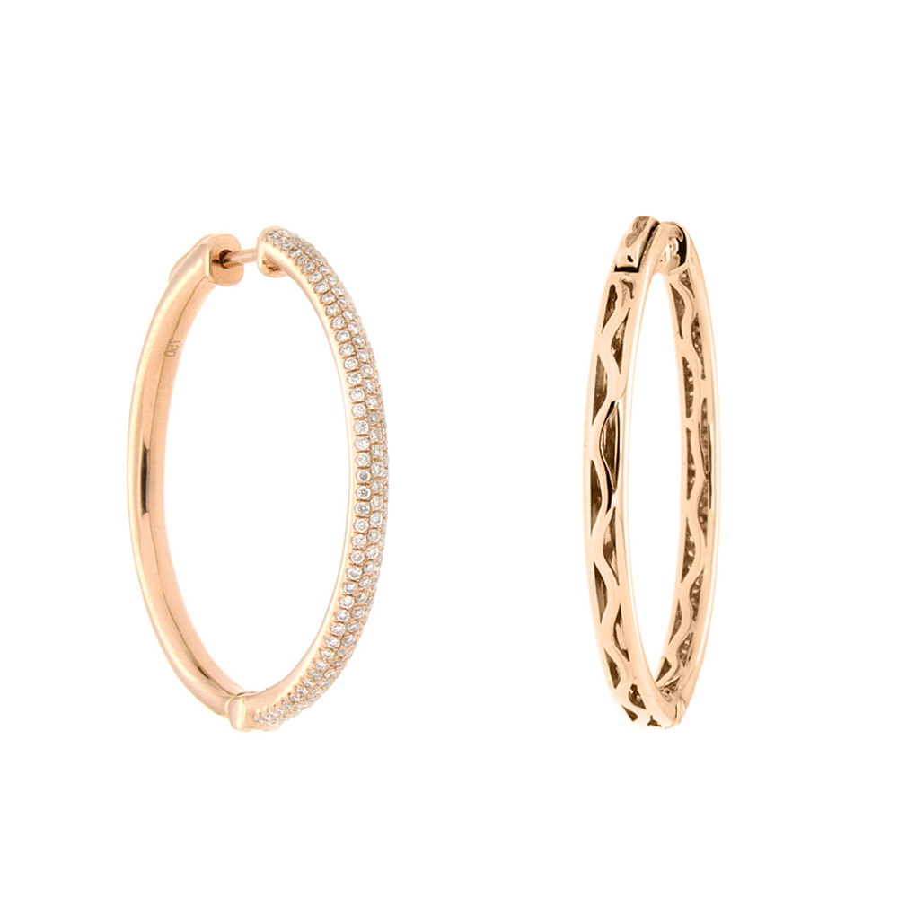 Diamond Hoop Earrings