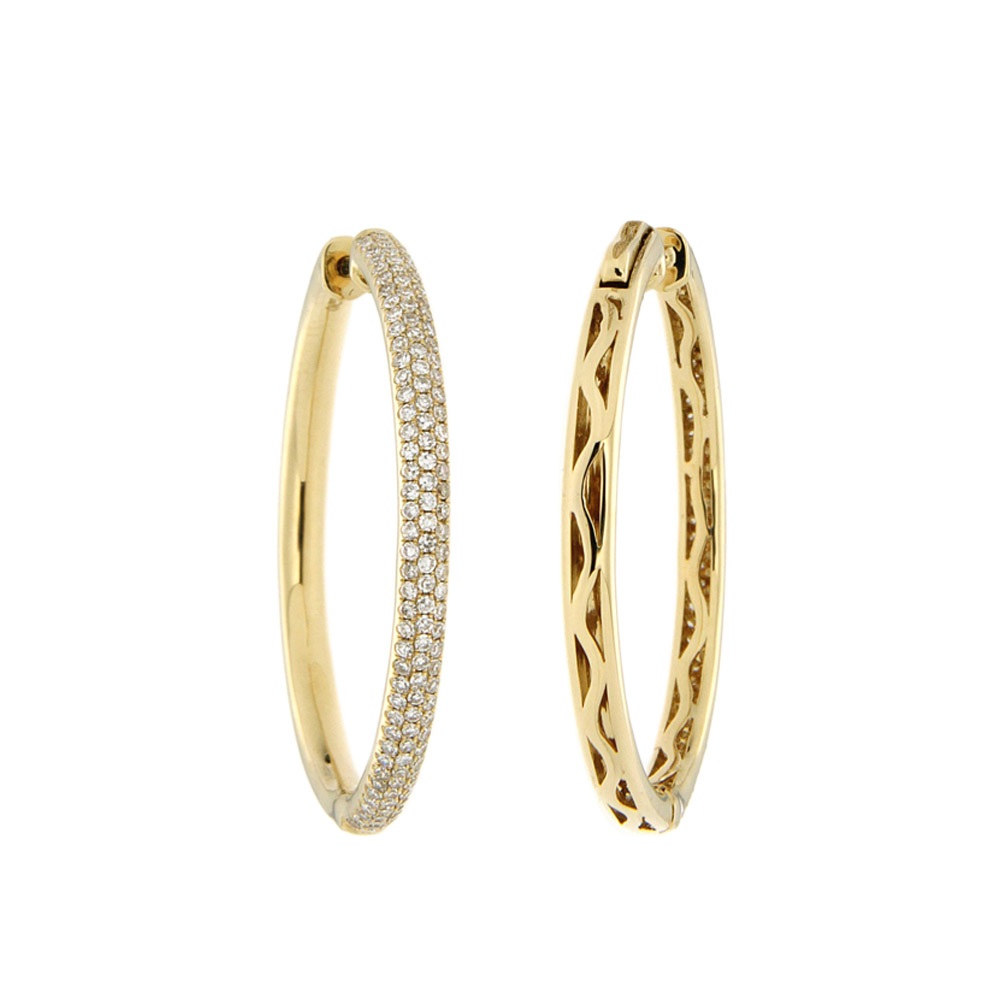 Diamond Hoop Earrings