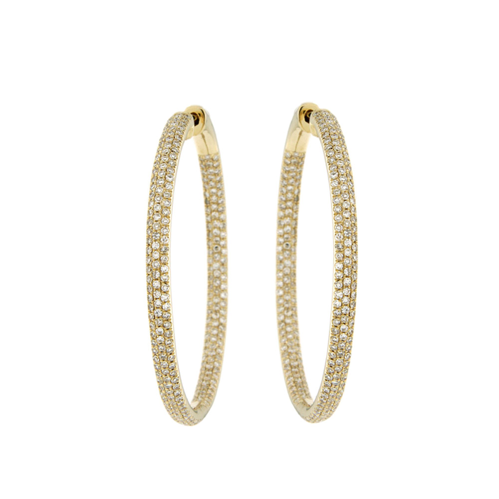Diamond Eternity Hoops