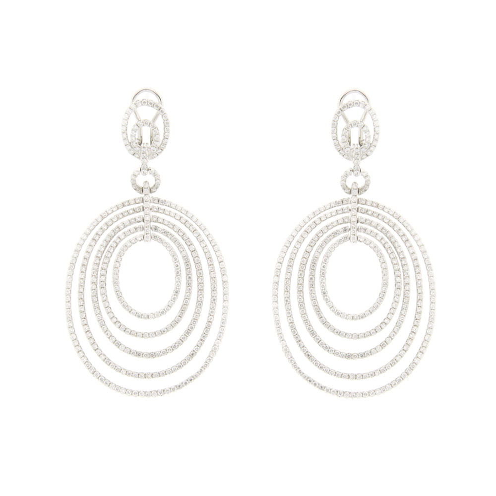 Infinity Diamond Circle  Earrings