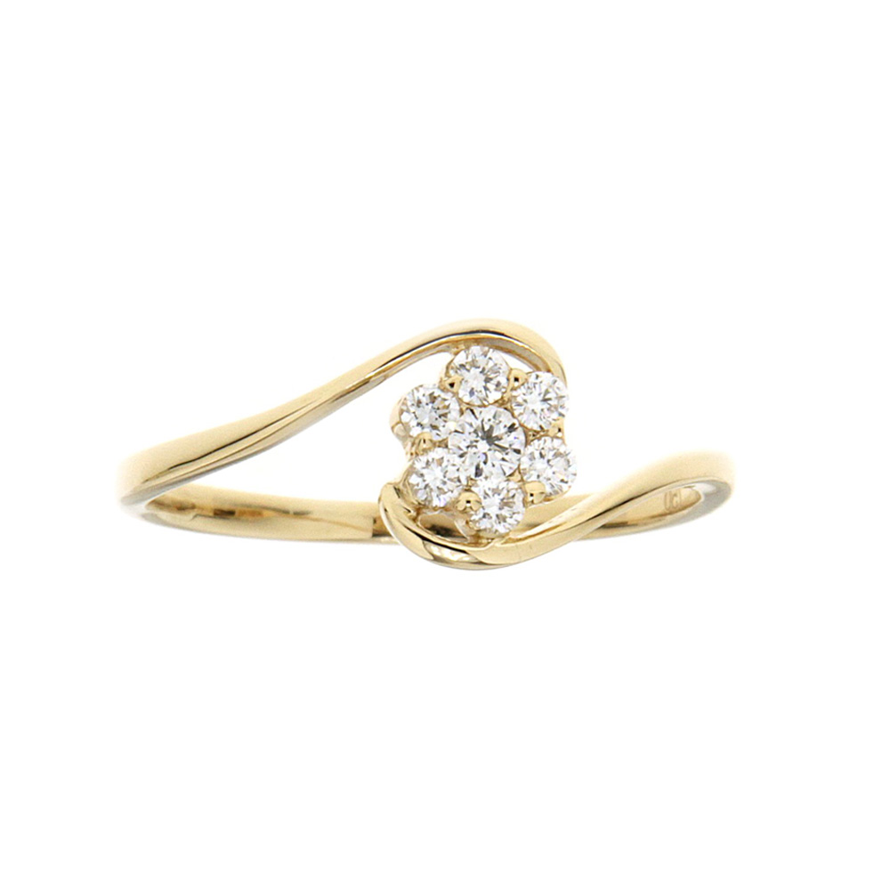 Seven Stones Wave Diamond Ring