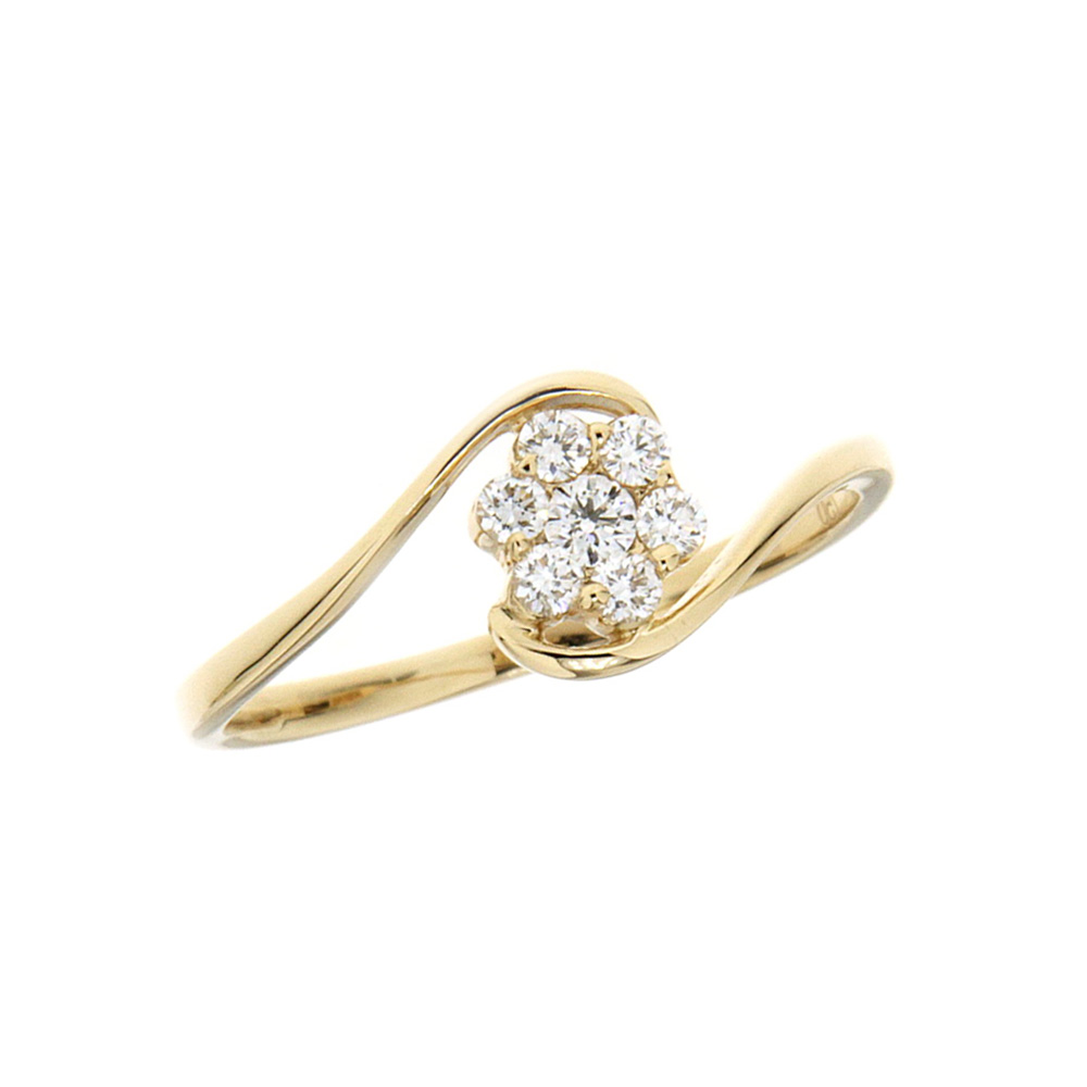 Seven Stones Wave Diamond Ring