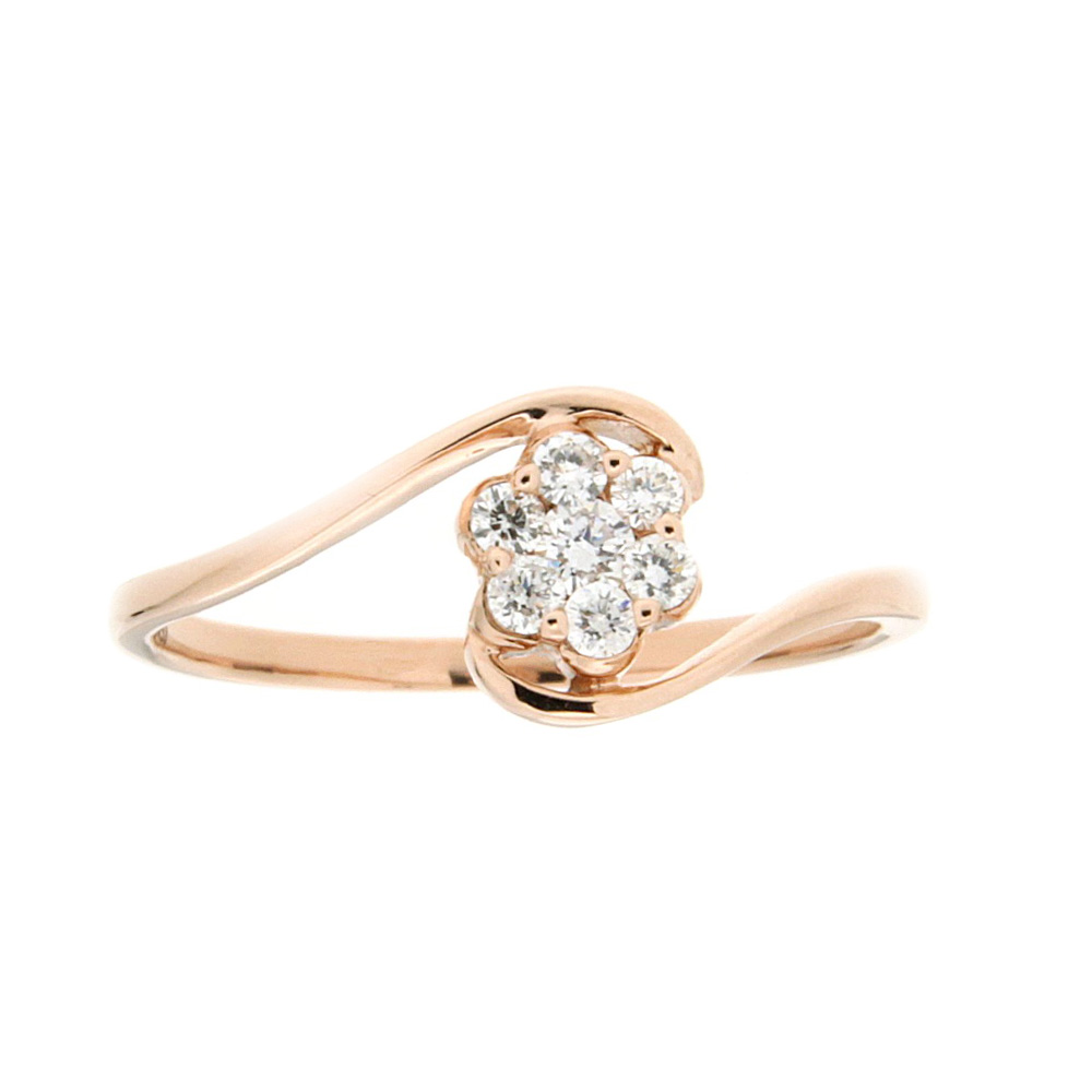 Seven Stones Wave Diamond Ring