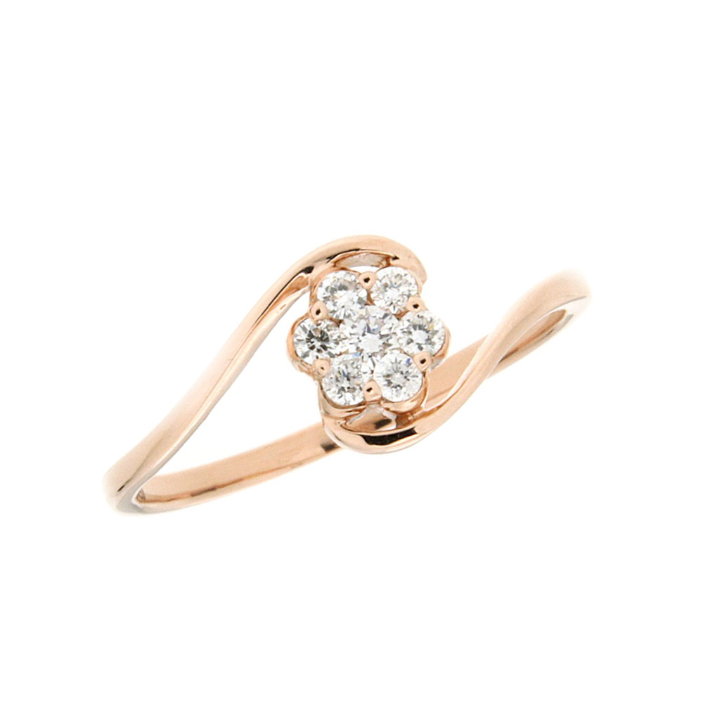 Seven Stones Wave Diamond Ring