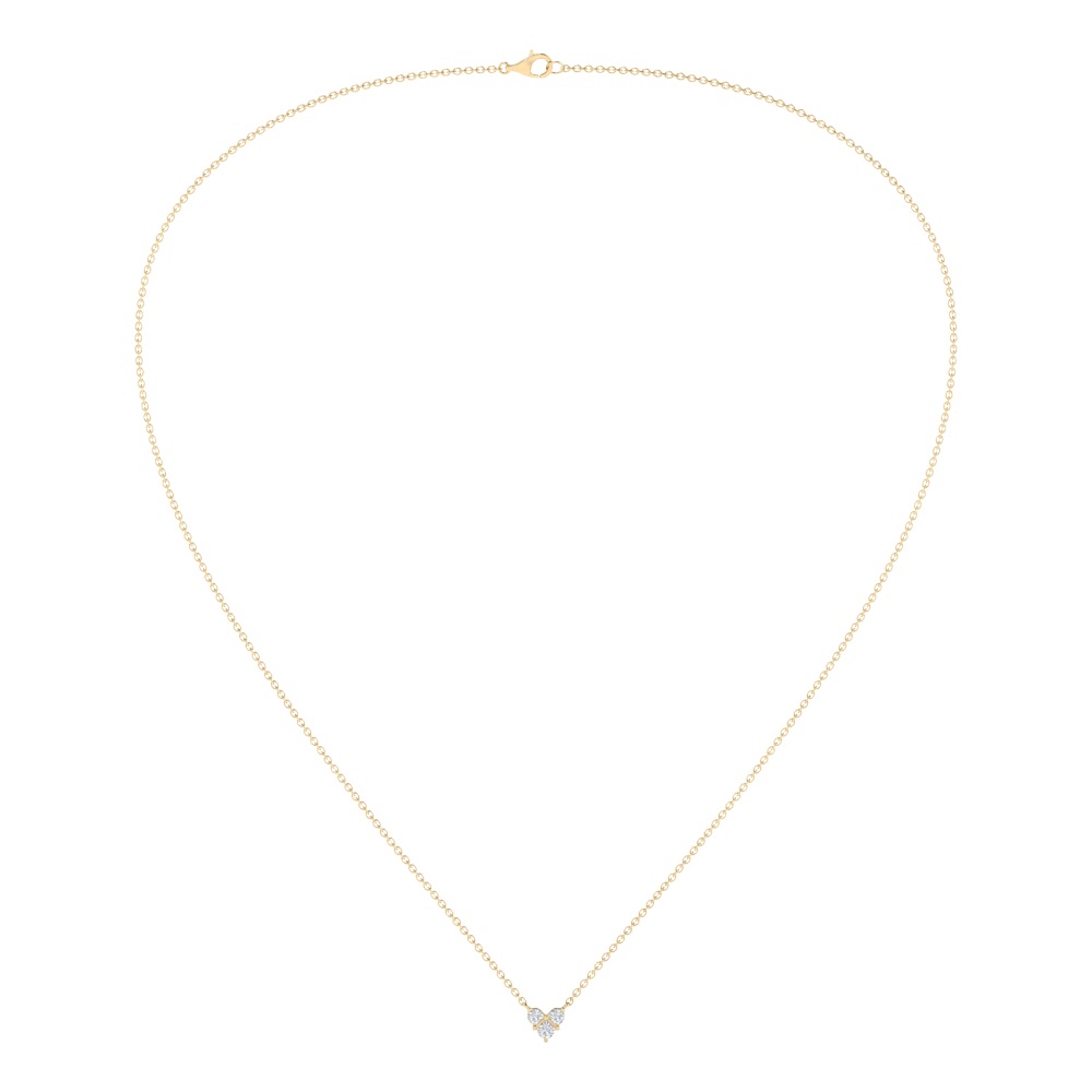 Trio Star line Diamond Necklace