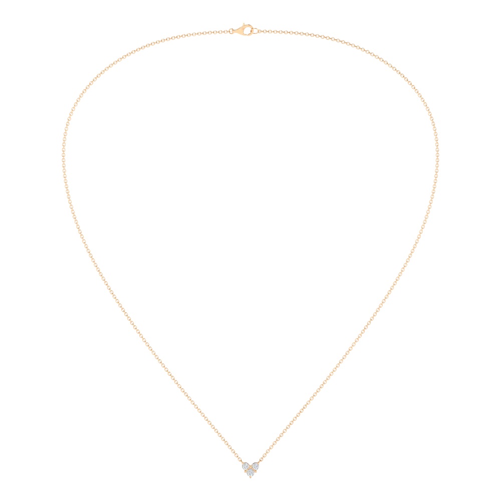 Trio Star line Diamond Necklace