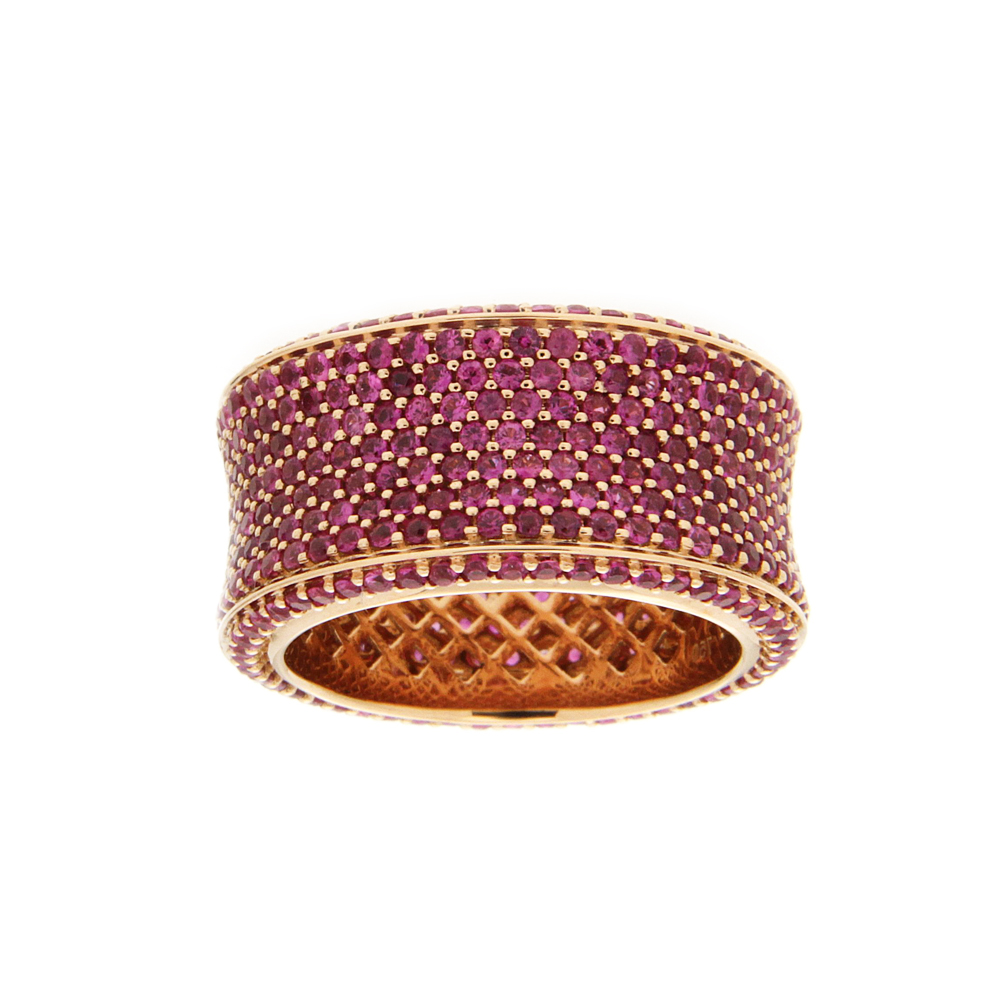 Radiant Ruby And Gold Ring