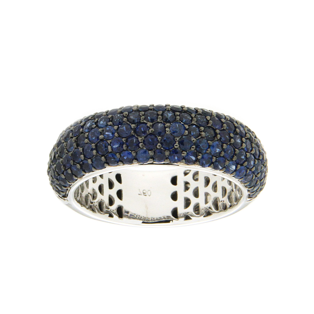 Zayn Blue Sapphire And White Gold Ring