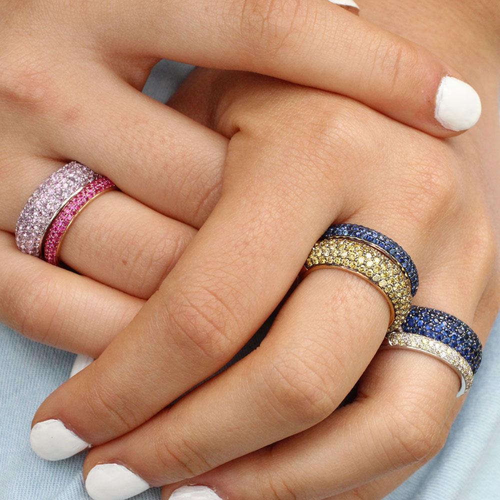 Zayn Blue Sapphire And White Gold Ring