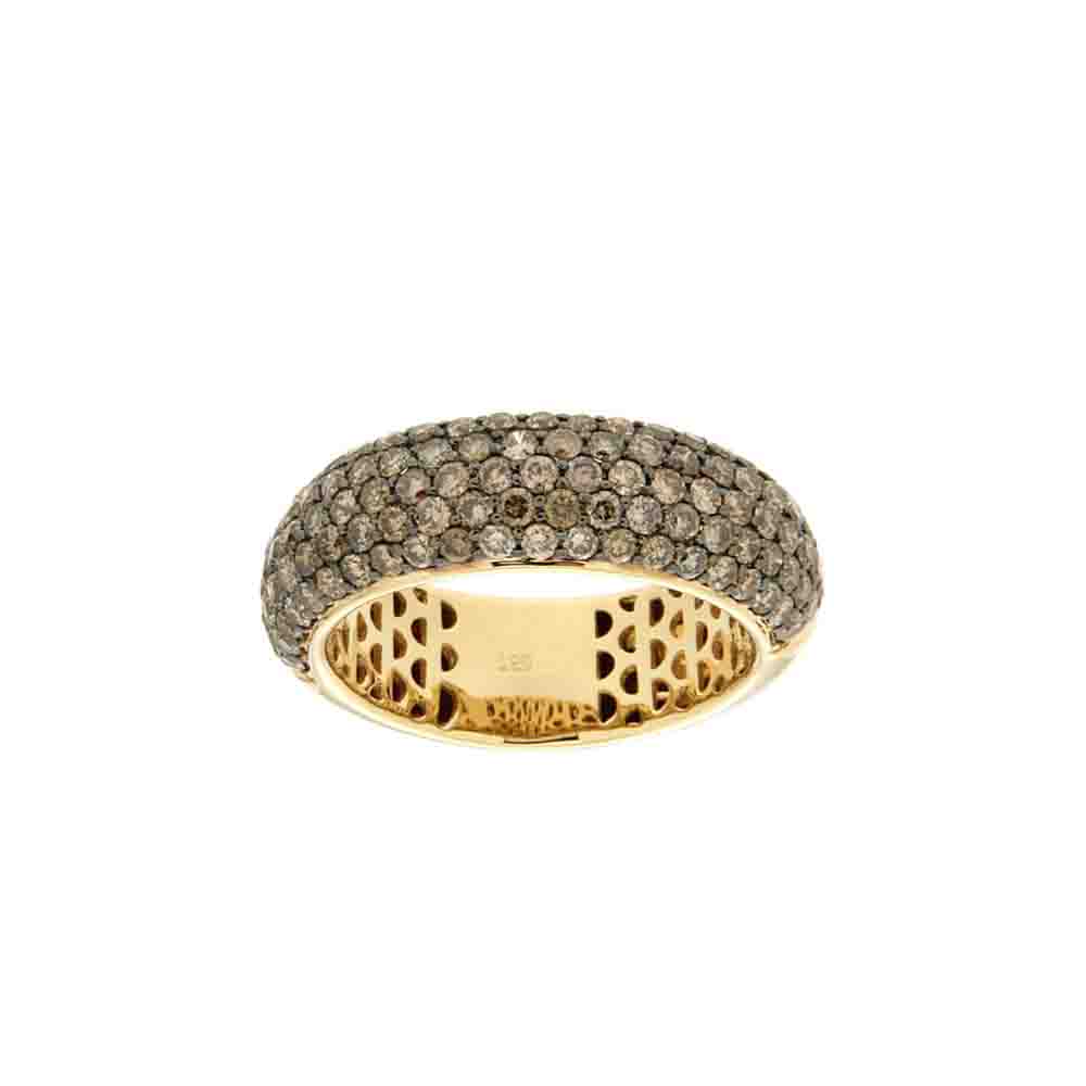 Zayn Brown Diamond And Gold Eternity Ring