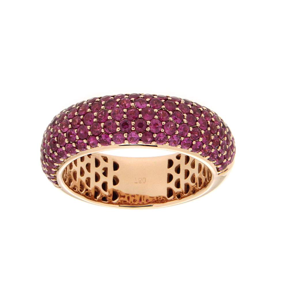 Zayn Ruby And Rose Gold Eternity Ring