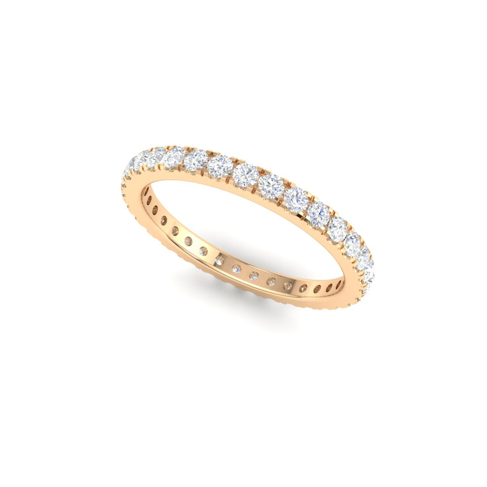 Lumiere Diamond Band in 18k Rose Gold (0.541 cts)