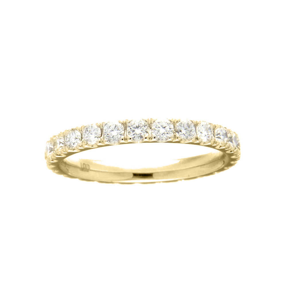 Micro Pave Diamond Eternity Ring