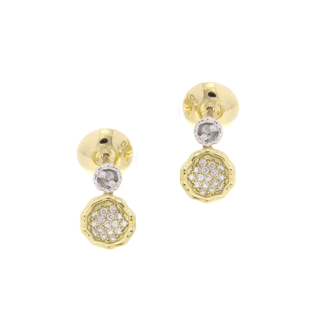 Generic Earrings In Gold And Diamond