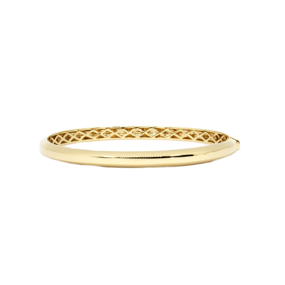 Outstanding Yellow Bangle In 18K