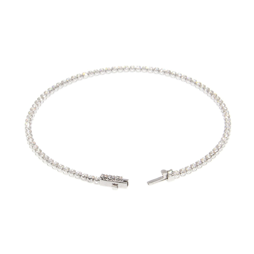 Single Line Ultra Light Tennis Bracelet (1.70mm)