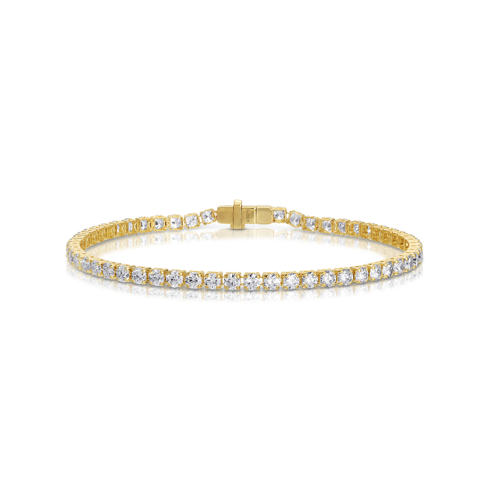 High Gold Polished Diamond Bangles & Bracelets For Women ( Pack of 2)