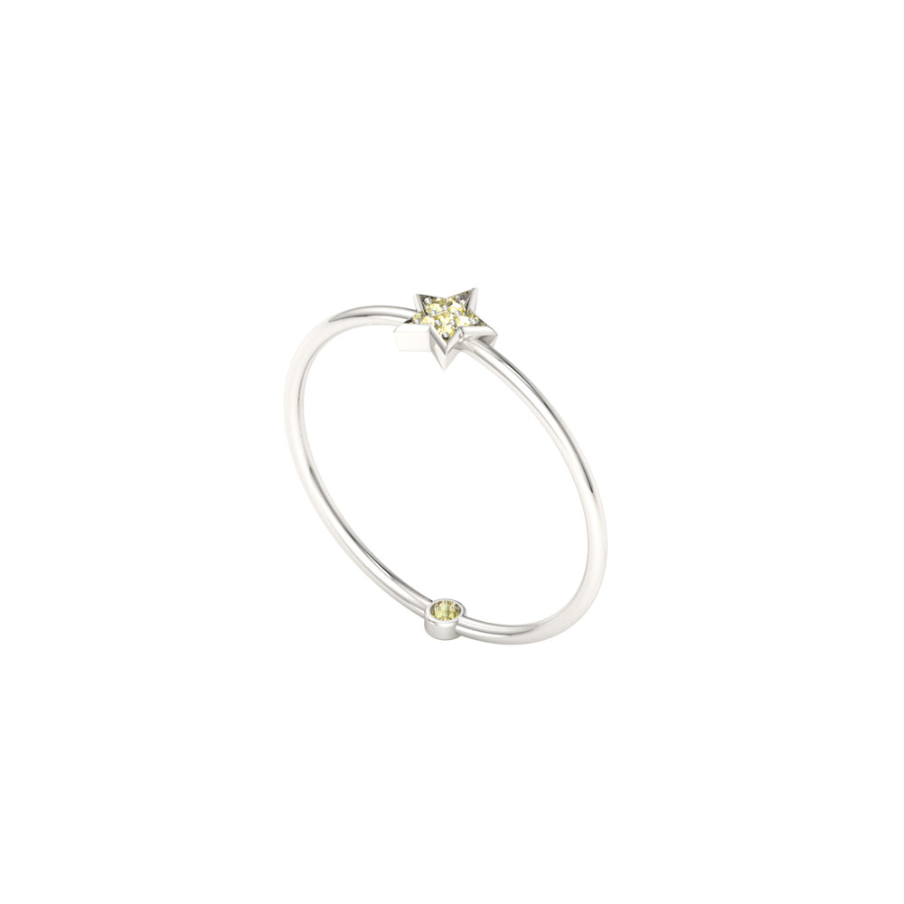 Shining Star Yellow Sapphire Ring