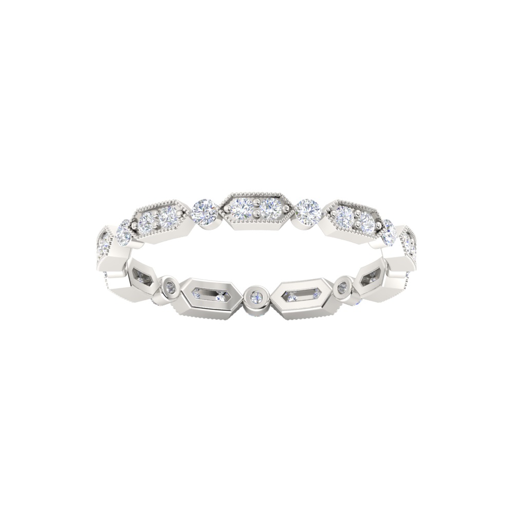 Dot Diamond and Gold Eternity Ring