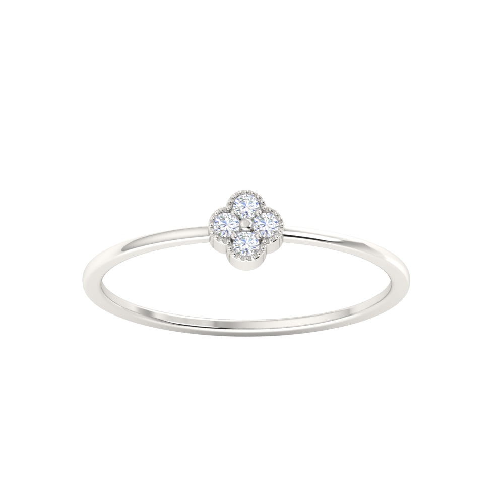 Mini clover Diamond Ring