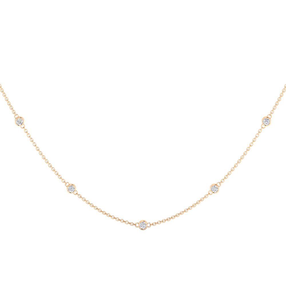 Classic Diamond by Yard Necklace