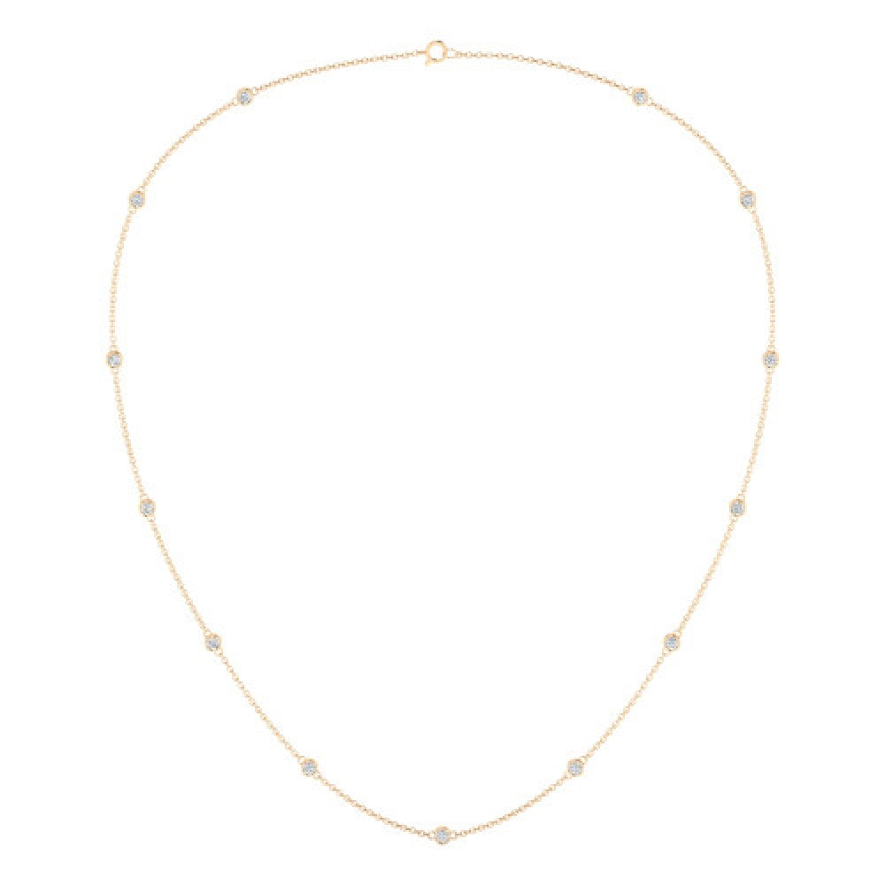 Classic Diamond by Yard Necklace