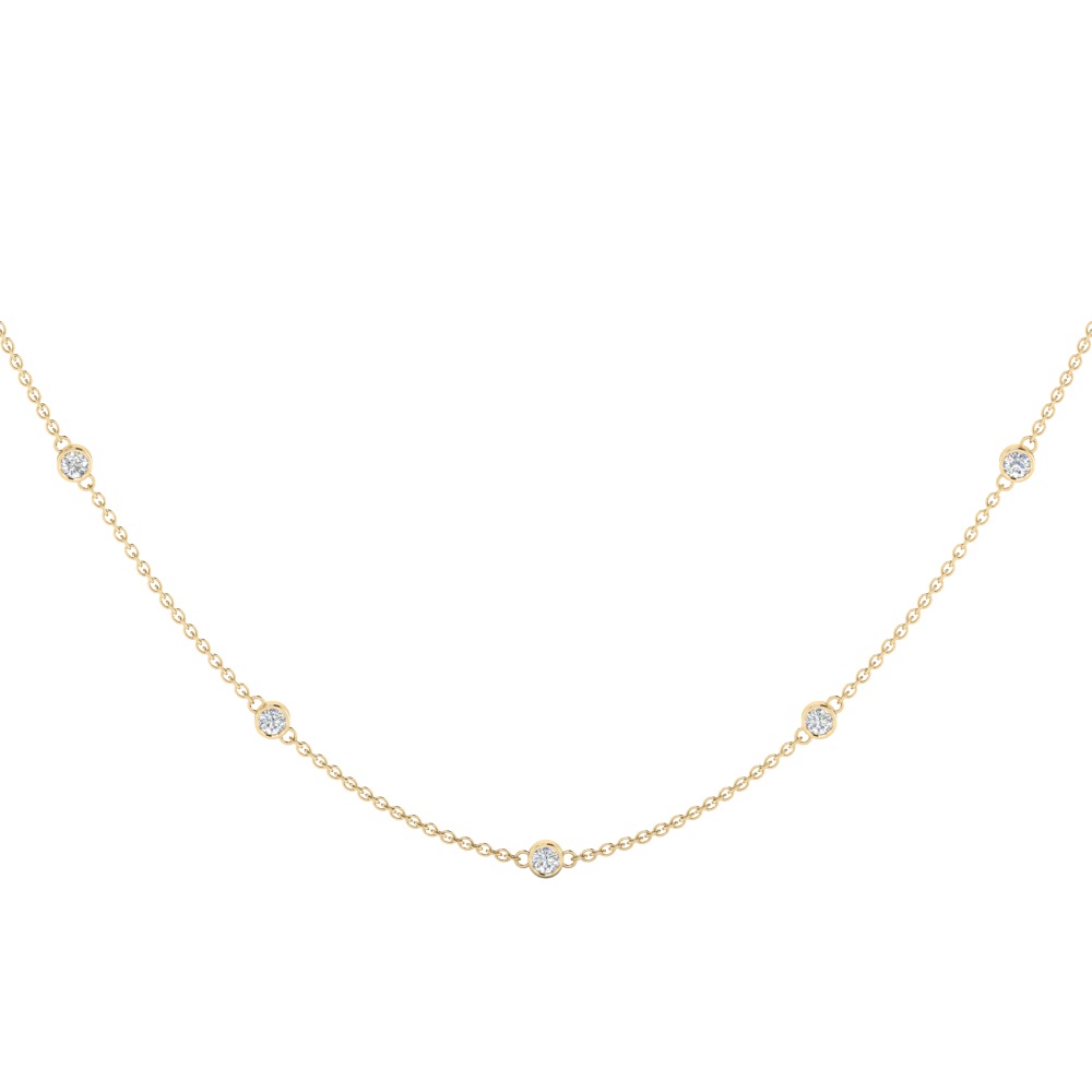 Classic Diamond by Yard Necklace