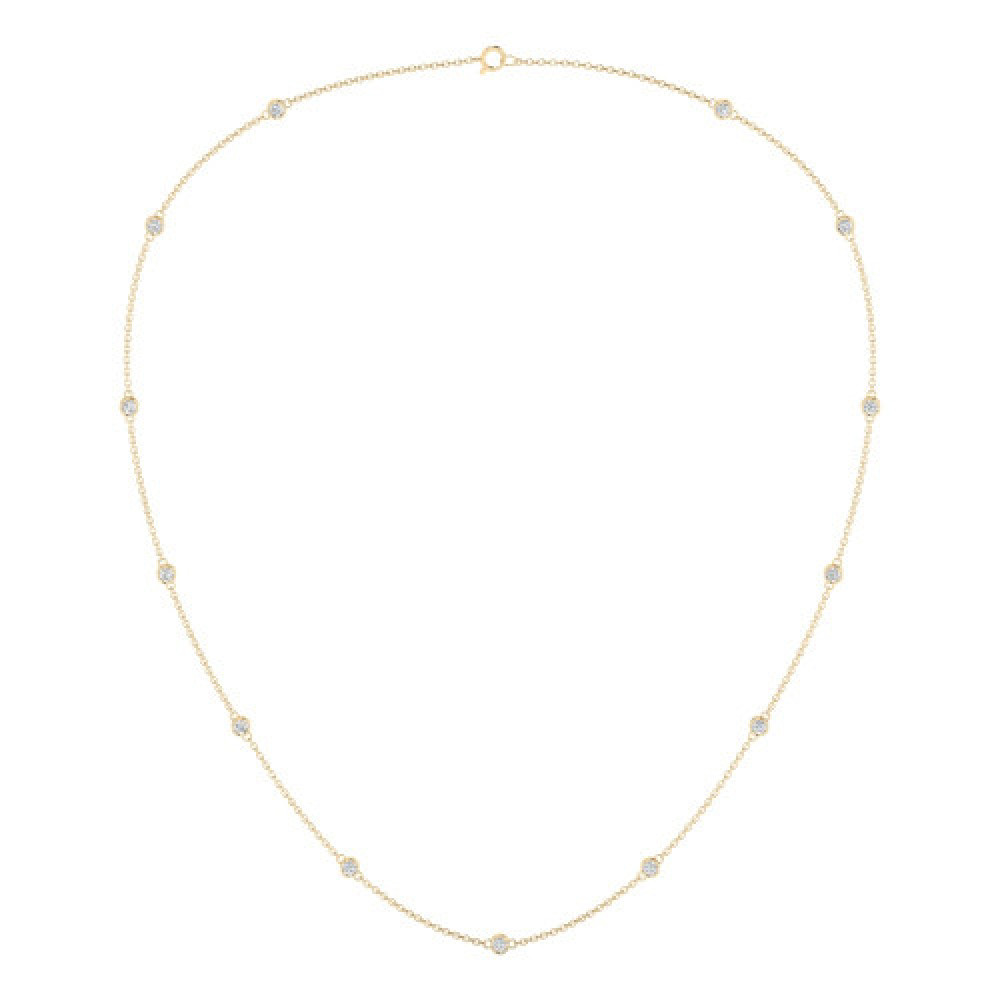 Classic Diamond by Yard Necklace